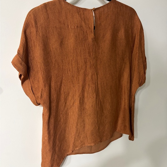 MELLODAY Rust Textured Blouse - Picture 3 of 3